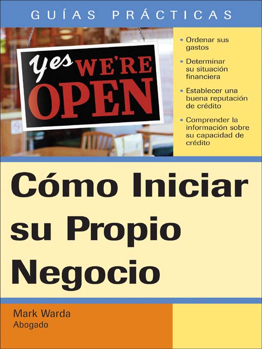 Title details for Cómo Iniciar su propio Negocio by Mark Warda - Available